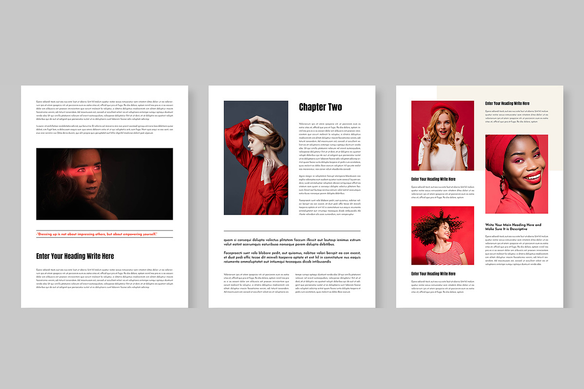 Trendy Fashion Guide E-Book Template