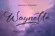 Waynette, a Handwriting Font by Integritype Studio
