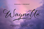 Waynette, a Handwritten Font by Integritype Studio (Thumbnail 1 of 15)