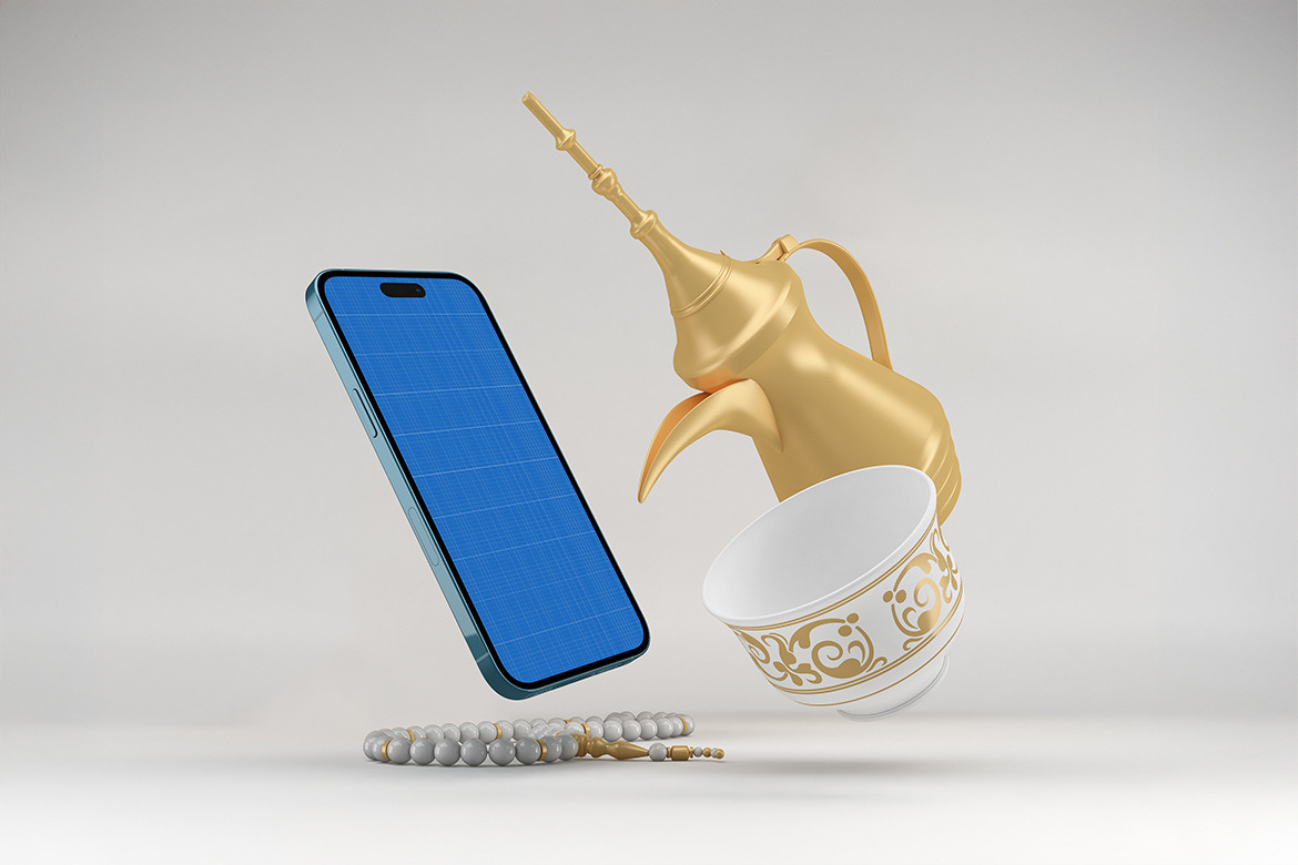 Eid iPhone 16 Pro Max Mockup, an iPhone Mockup by Qaleb Studio