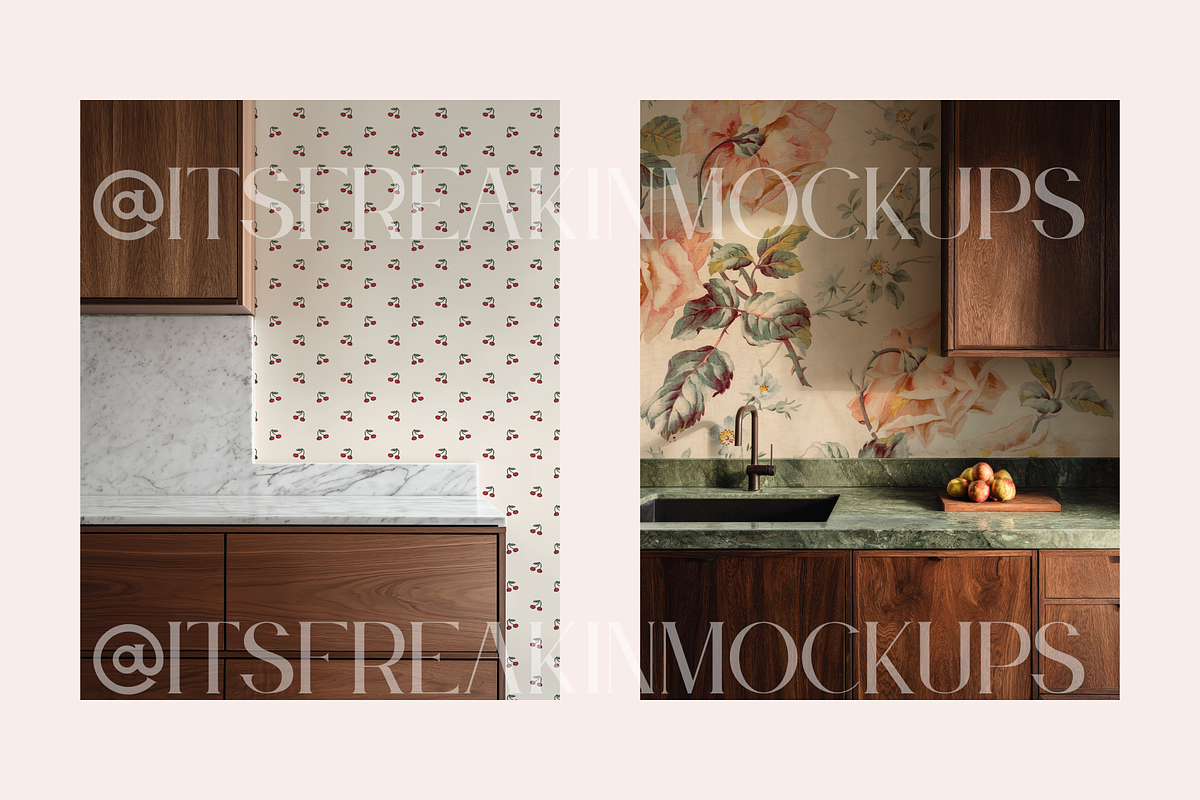 25 Wallpaper Mockup Bundle, a Household Mockup by ItsFreakinMockups (Photo 8 of 10)