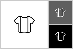 T-shirt vector icon with thick line, a Graphic by quadrazo
