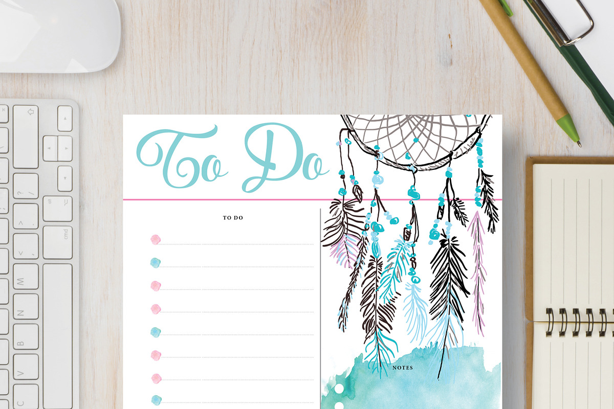 To Do Planner: Half Letter & Letter, a Stationery Template by Stick with Sam (Photo 1 of 4)