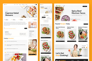 Flavoriz Food Recipes Website Framer