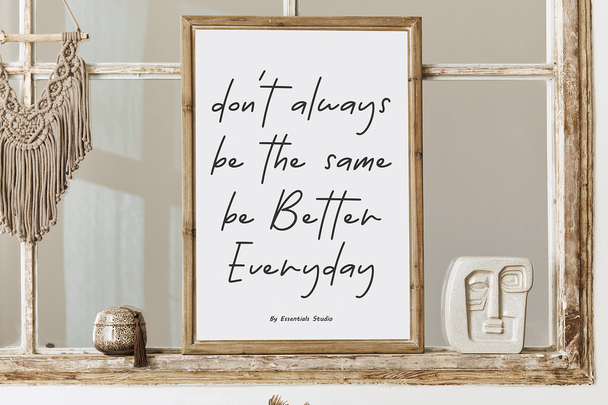 Essentials Handwriting, a Font by Essentials Studio (Photo 3 of 8)