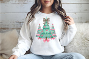 Christmas Coquette Sublimation Png, an Illustration by Watercolor design (Thumbnail 2 of 5)