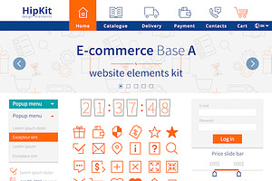 HipKit E-commerce Web Design Set