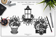 Romantic Floral Bundle - Overlay SVG, an Illustration by Tommy & Tilly Design (Thumbnail 2 of 5)
