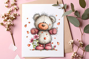 Whimsical Easter Teddy Bear Clipart, an Illustration by SinaCreation (Thumbnail 8 of 11)