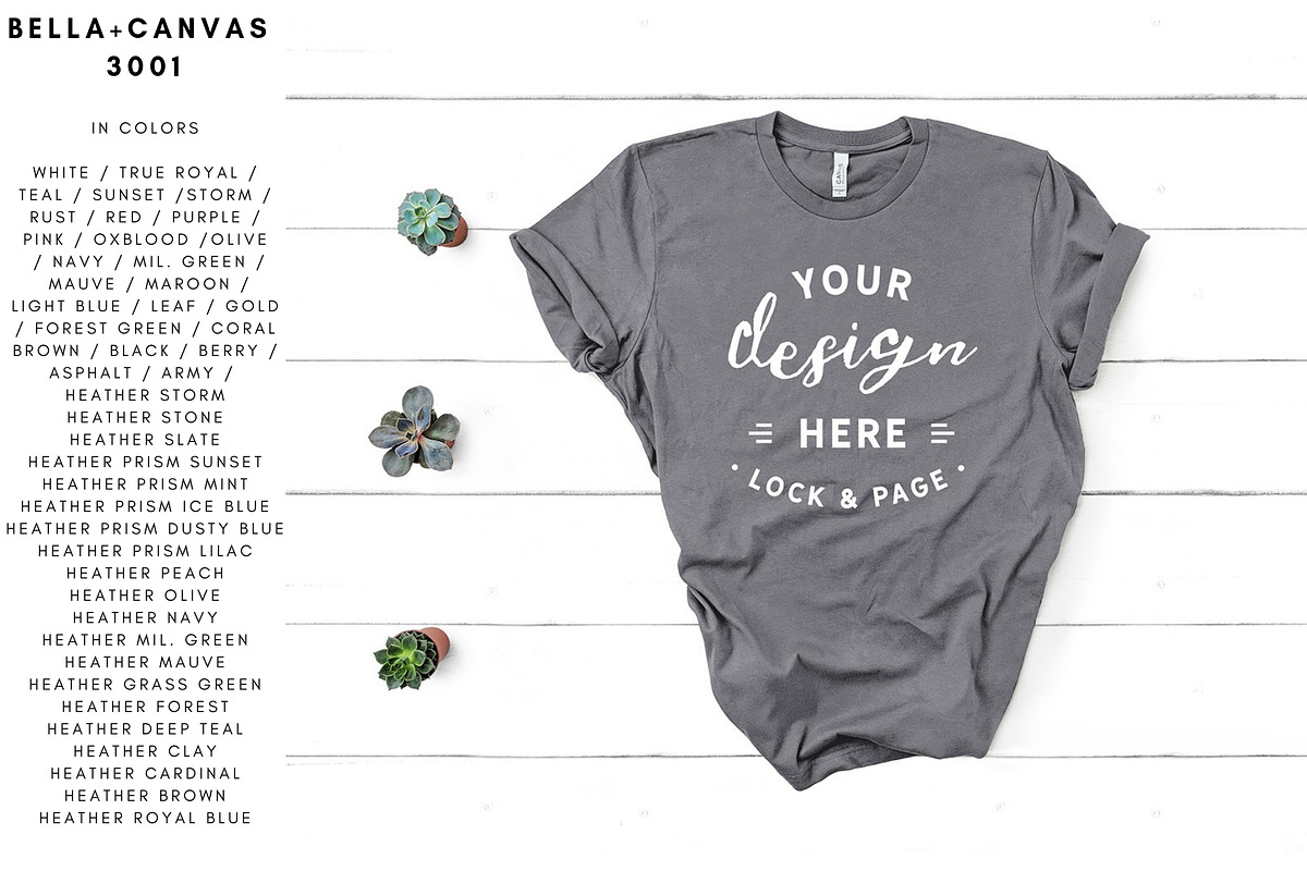 Bella Canvas T-Shirt Mockup Bundle, a Shirt Mockup by lock and page (Photo 4 of 85)