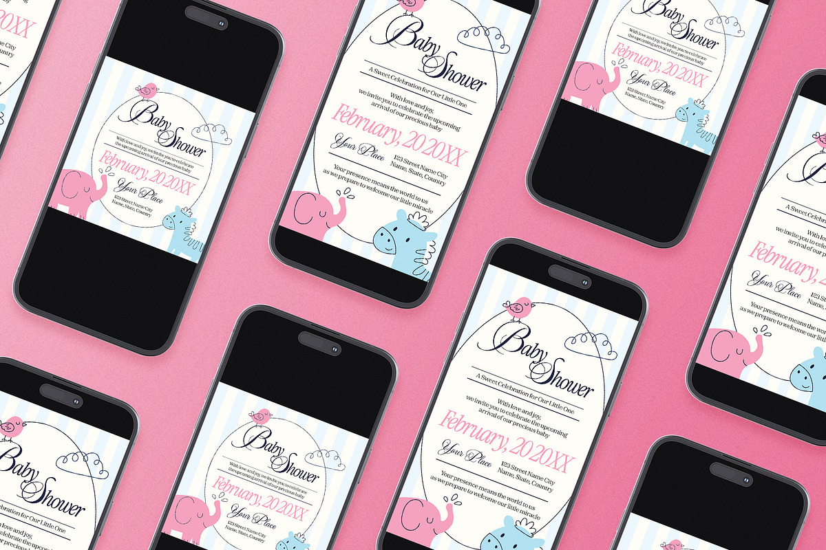 Baby Shower Flyer, a Flyer Template by Aiyari Graphic (Photo 2 of 3)