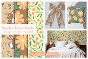 Spring Bunny Mini Pattern Collection, an Illustration by Johanna V. Creative (Thumbnail 1 of 4)