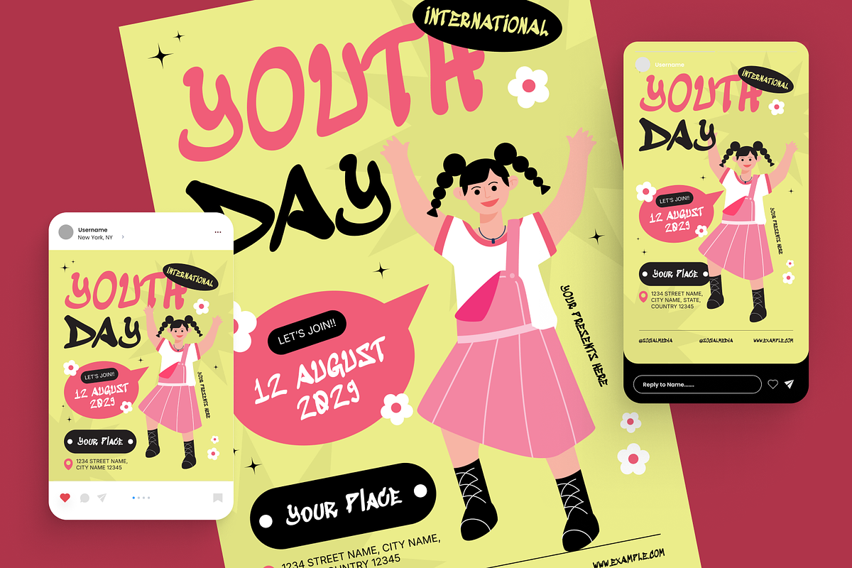 International Youth Day Flyer Set, a Flyer Template by Annora Studio (Photo 2 of 6)