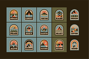 Inspiring Mountains Badges, an Illustration by Firowerk (Thumbnail 5 of 5)