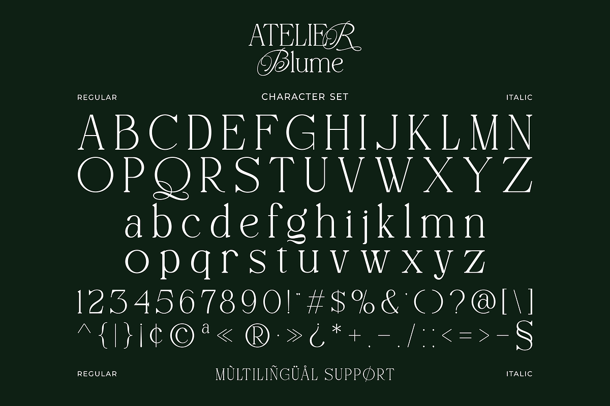 Atelier Blume - Serif & Script Font, a Script Font by agnyhasyastudio (Photo 15 of 17)