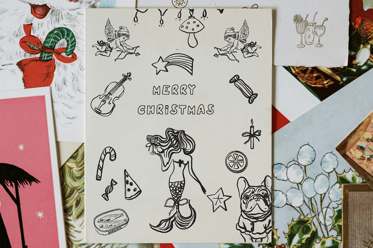 Hand Drawn Christmas & New Year Icon, an Object Graphic by Laras Wonderland (Photo 2 of 10)