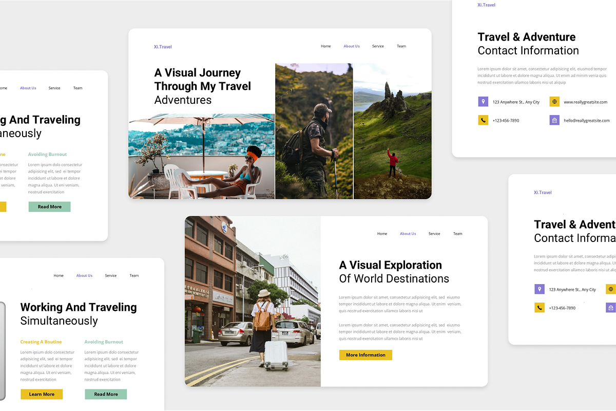 Travel & Adventure PowerPoint, a Presentation Template by Annora Studio (Photo 3 of 5)
