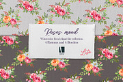ROSE MOOD Patterns & Borders, a Pattern Graphic by NGliory (Thumbnail 1 of 9)