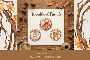 Woodland Friends Autumn Animals