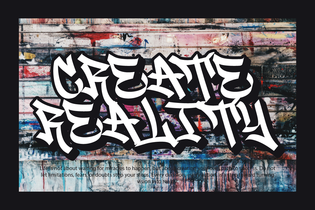 Street Breaker Urban Graffiti Font, a Blackletter Font by Ronny Studio (Photo 6 of 9)
