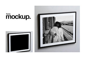 Frame Mockup #96, Black Square Frame, a Print Template by Kzara Visual Concepts