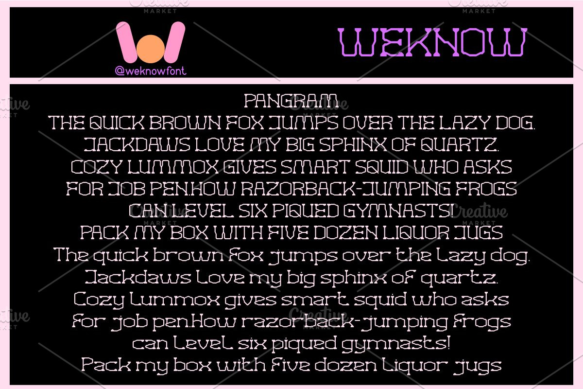 Virtual Graphic font, a Font by weknow (Photo 6 of 8)