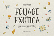 Foliage Exotica - Handwritten Serif, a Serif Font by Invasi Studio (Thumbnail 1 of 10)