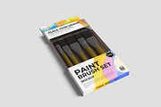 Paint Brush Set Mockup, a Product Mockup by bimockup (Thumbnail 2 of 6)