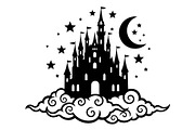 Fantasy Castle Cloud Moon Bundle, an Object Illustration by Gaye Art (Thumbnail 25 of 30)