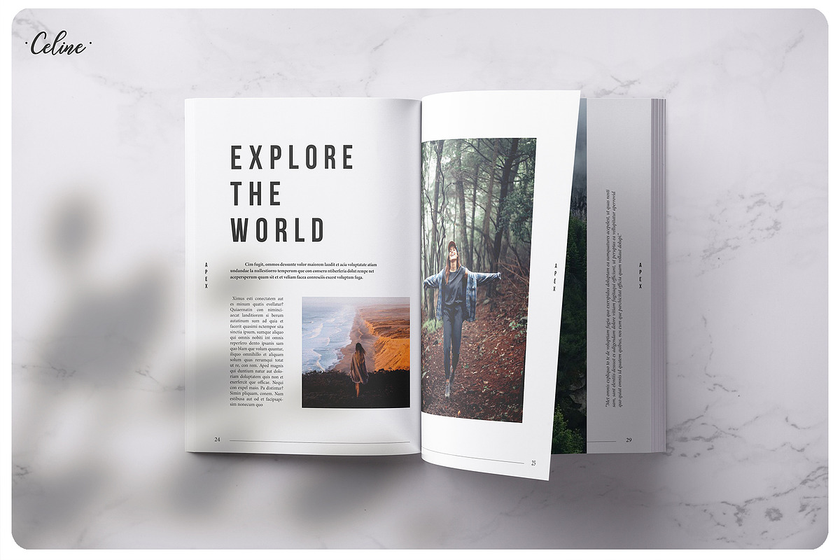 APEX Traveling Lookbook Template, a Magazine Template by Celine Studio (Photo 8 of 9)