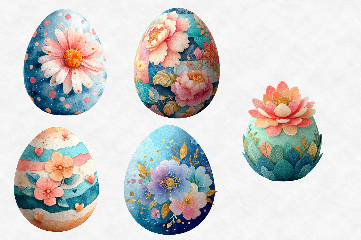 Whimsical Easter Egg Clipart, an Illustration by Designworld (Photo 4 of 5)