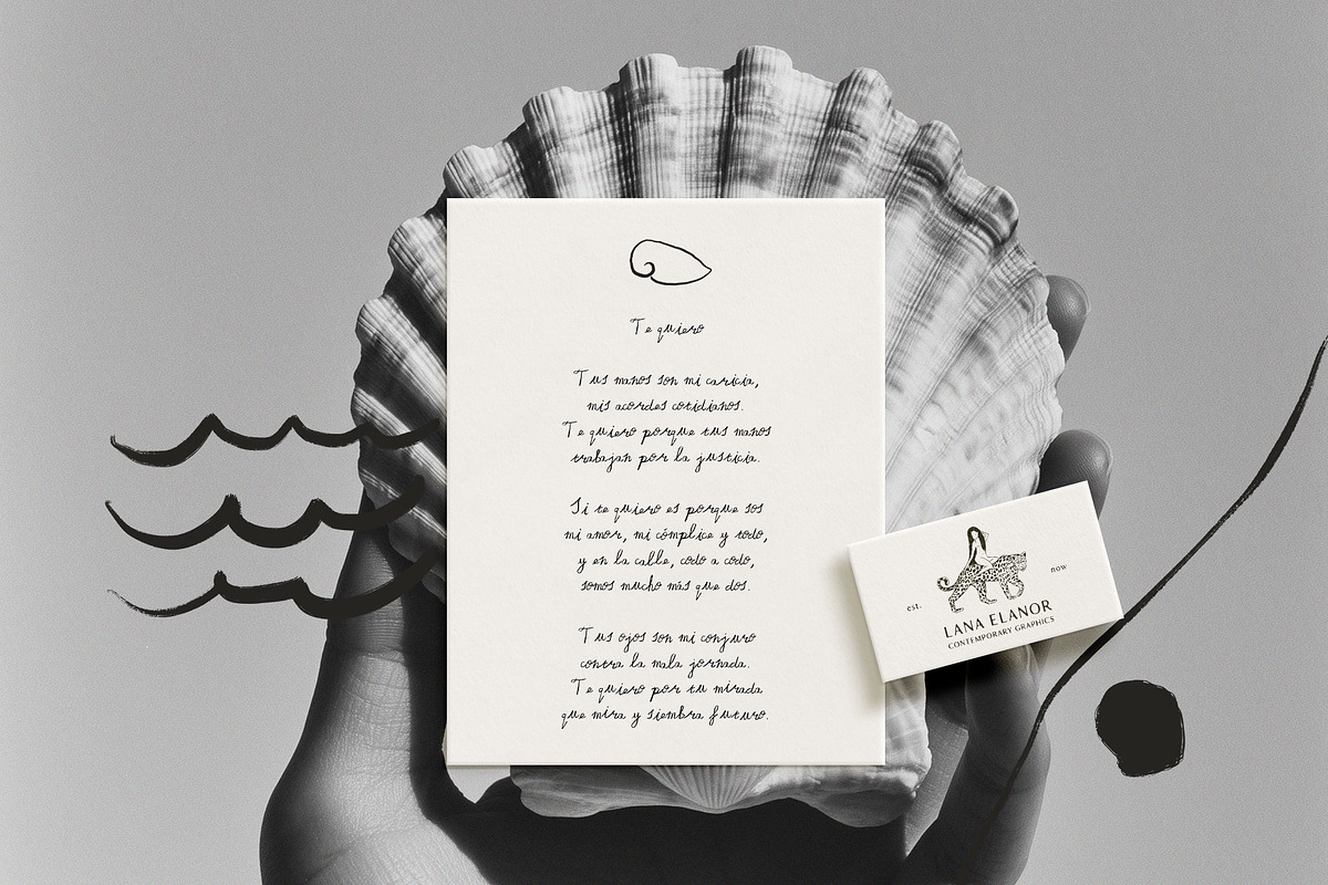 SEASCAPE Line, Seashells & Textures, an Object Graphic by Lana Elanor (Photo 2 of 11)
