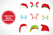 Christmas Headbands And Hats, an Illustration by Kakigori Studio (Thumbnail 1 of 3)