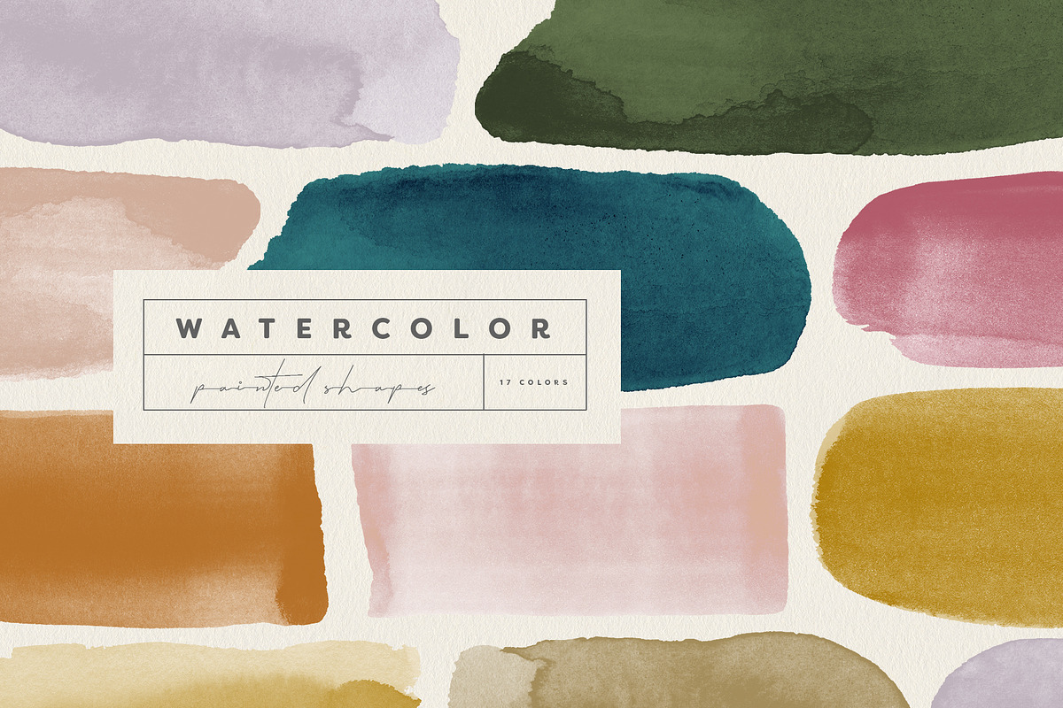 Brush Strokes in 17 Modern Colors, a Texture Graphic by Basia Stryjecka (Photo 6 of 21)