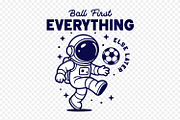 Astronaut Soccer T-Shirt Design, a Sport Illustration by shaondesigns (Thumbnail 2 of 7)