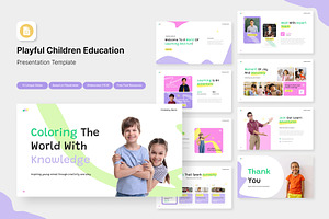 Playful Children Education Slides, a Presentation Template by Antstheme
