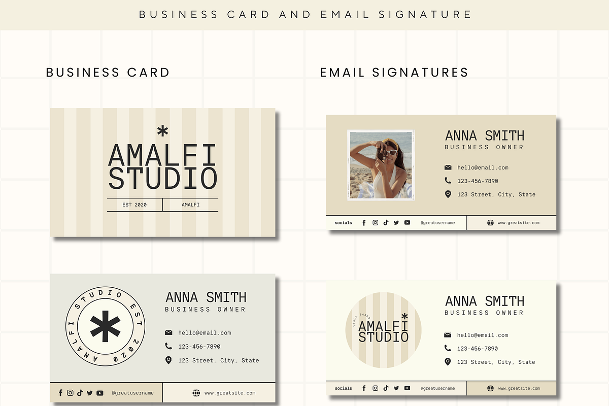 Canva Modern Branding Kit Template, a Branding & Logo Template by Branding Babe Co. (Photo 4 of 9)