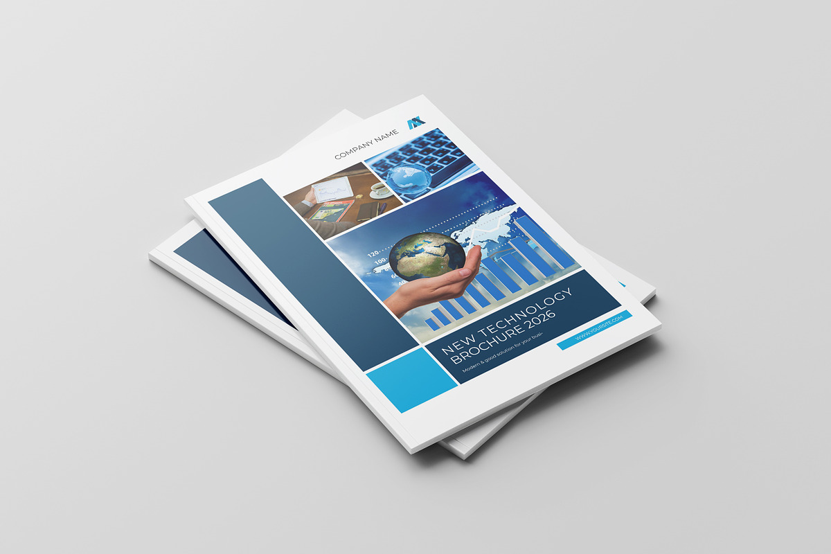 Technology Brochure Template, a Brochure Template by retrographix (Photo 3 of 10)