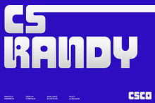 CS Randy – Bold Display Font