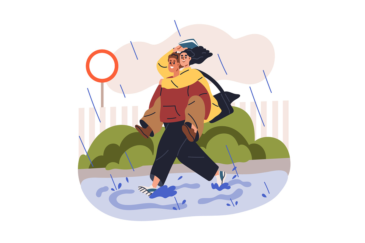 Teenagers love couples dating set, a Person Illustration by Good Studio (Photo 8 of 9)
