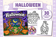 Halloween Coloring Book, a Seasonal Illustration by HueNestify (Thumbnail 1 of 4)