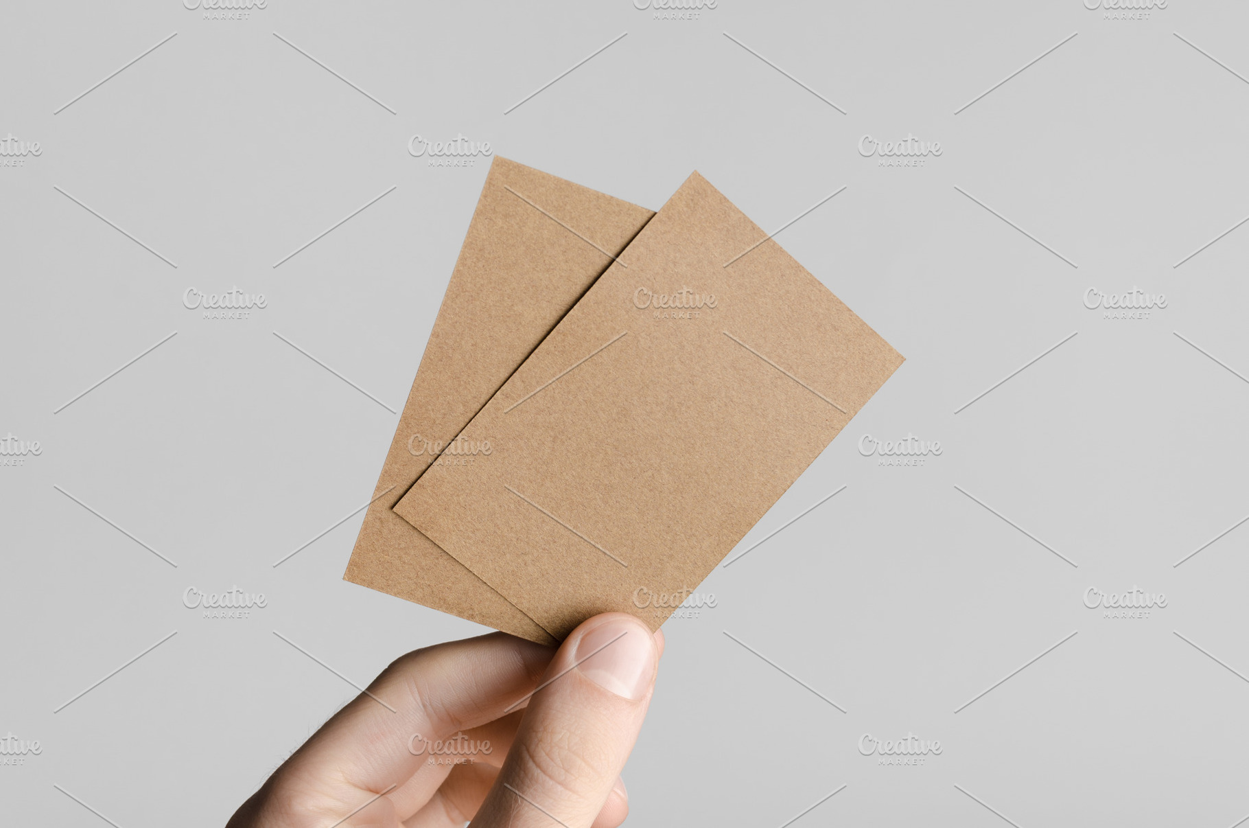 Business card mockup 85x55mm JPEG, an Abstract Photo by Shablon