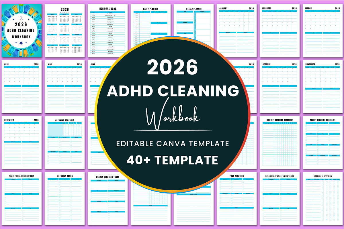 Ultimate ADHD Organization Bundle, a Stationery Template by Shumaya (Photo 2 of 13)