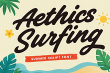 Aethics Surfing Summer Script Font