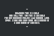 Rokexina - Tall & Condensed Font, a Sans Serif Font by QR Design Studio (Thumbnail 5 of 7)