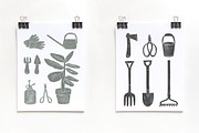 23 STYLISH GARDEN TOOLS, a Texture Illustration by Mii Lab (Thumbnail 3 of 10)