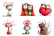 Sassy cat couple png clipart, an Illustration by CreationArt (Thumbnail 3 of 7)