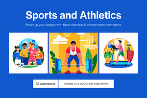 Animated Sports and Athletics, a Sport Illustration by Creative Stall