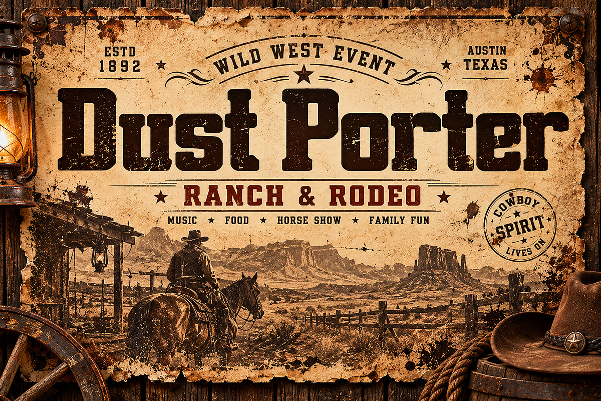 Dust Porter, a Sans Serif Font by Wow Magic (Photo 4 of 6)