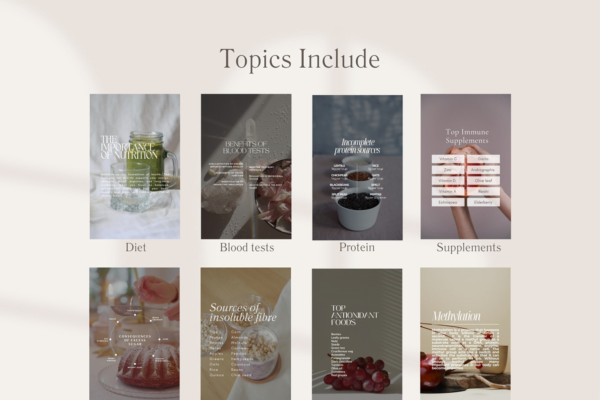 Nutrition Instagram Reels Canva, a Social Media Template by Naturopath Hub (Photo 6 of 8)
